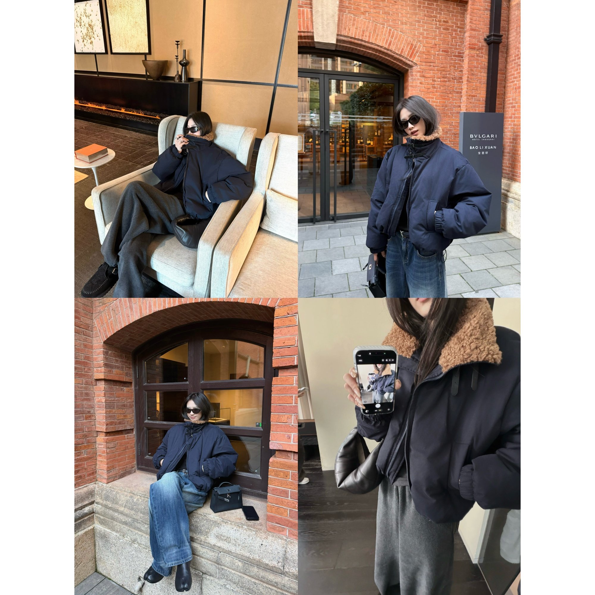 superniniyy 俏皮派克&中古棕定制毛领小短款手塞棉拉链棉服外套,淘宝优惠券,粉丝福利购,淘宝优惠卷