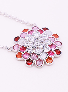 女生礼物太阳花甜美链子S925银