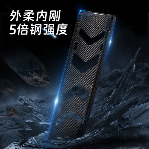 碳纤维牌照框车牌保护框蔚来宝马小米特斯拉奥迪保时捷极氪适用于 - 图1