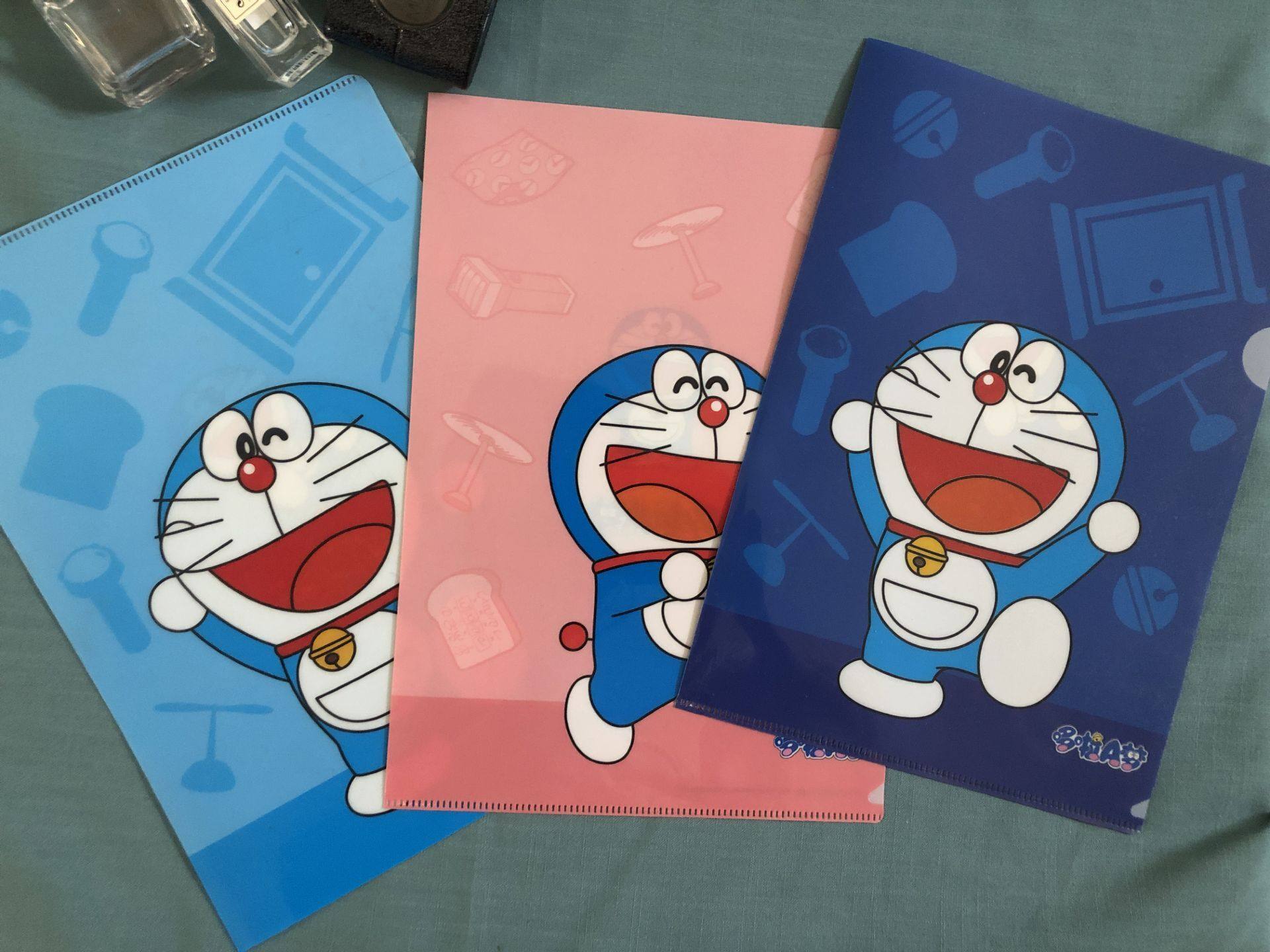 3只装ins风可爱哆啦A梦PVC文件夹单片A4文件袋L夹试卷资料收纳袋  儿童节礼物,淘宝优惠券,粉丝福利购,淘宝优惠卷