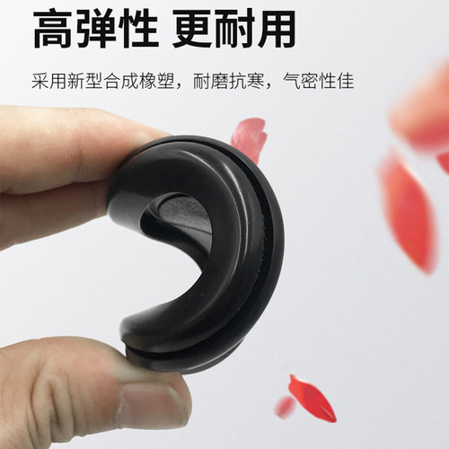 环保双面护线圈弹性橡胶圈防尘辐射膜阻燃耐高温静电进出线密封圈 - 图1