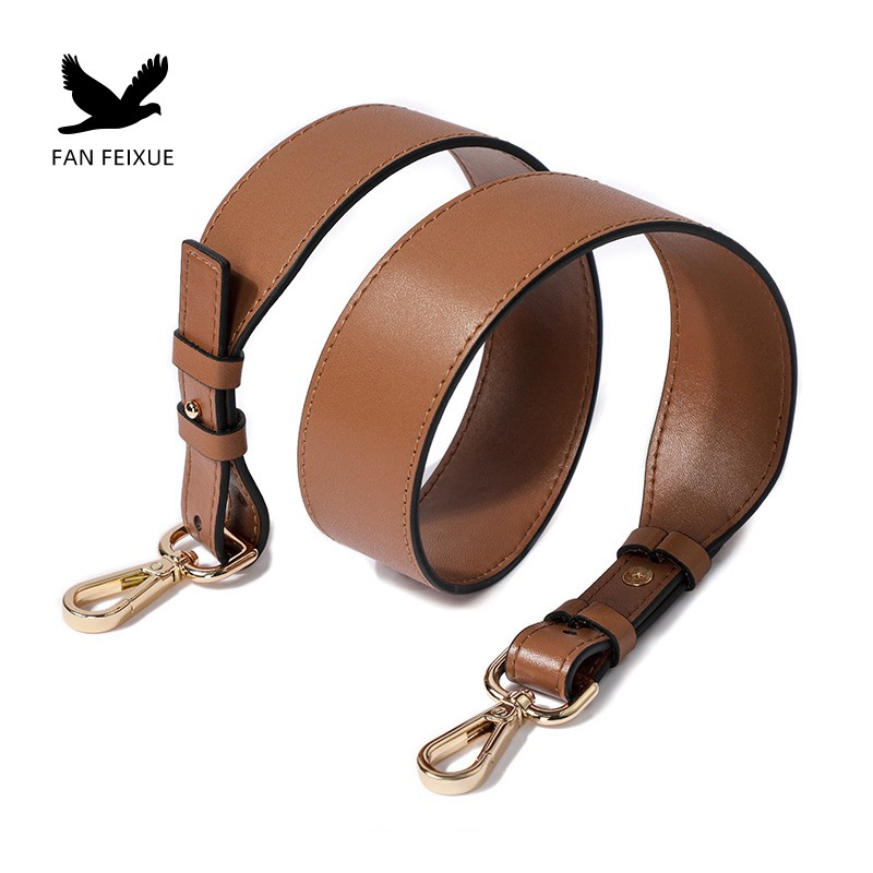 包带单买宽肩带可调节包包单肩带子配件替换真皮二层牛皮平纹黑色 - 图2