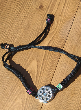 热转印纽扣亚马逊串珠手绳定制