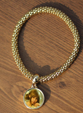 diy热转印情侣金属手链件包邮