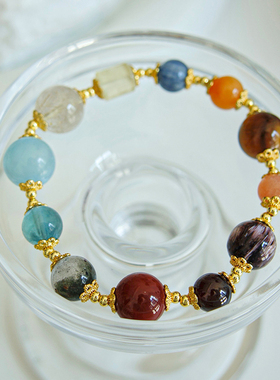 霓辰光咏水晶手串多宝电镀真金