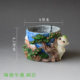 Succulent flowerpot resin flowerpot cartoon personality pastoral green plant pot succulent flowerpot rectangular simple flowerpot