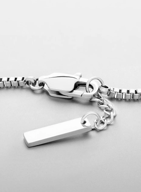 小众设计潮流男士钛钢盒子链手链