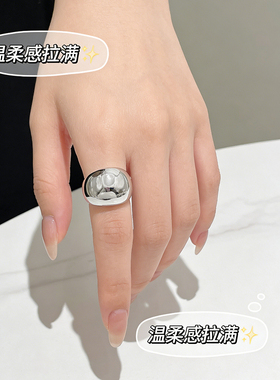 ins风百搭钛钢电镀不掉色戒指