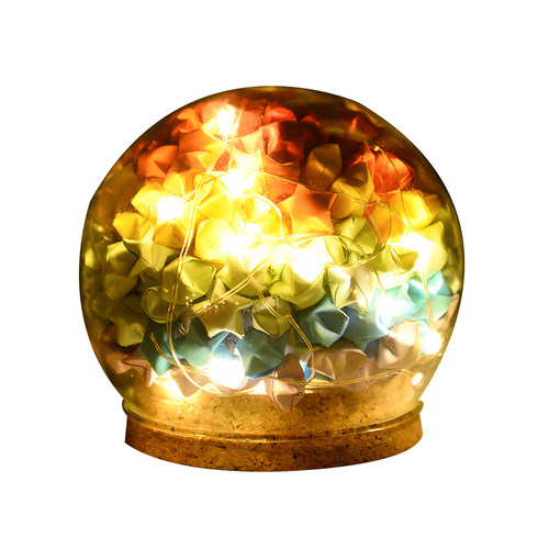 玻璃瓶许愿瓶木塞贝壳沙子干花储物瓶彩虹瓶漂流空瓶幸装星星折纸 - 图3