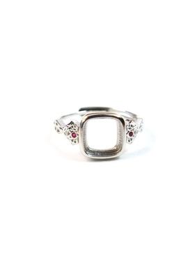 s925纯银蜜蜡如意戒指