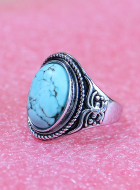 纯银定做琥珀活口镶嵌戒指空托