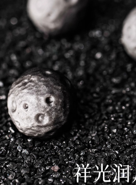 银曜石星球手串陨石坑黑耀石单圈