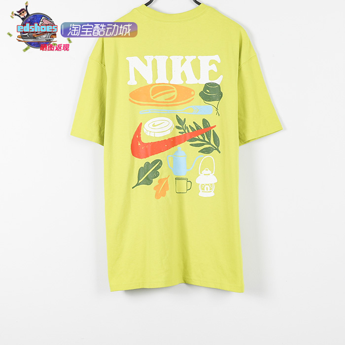 Nike/耐克短袖男款短袖运动服透气纯棉舒适休闲印花T恤FN3700-335