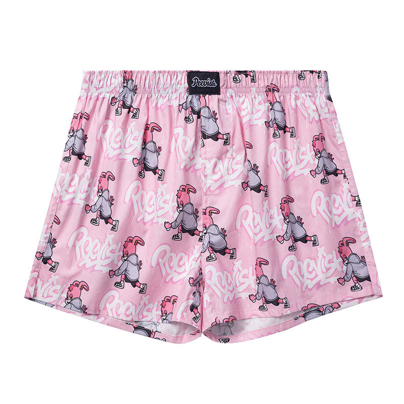 PEEVISH纯棉阿罗裤宽松孖烟通内裤男士情侣女睡裤女居家短大裤衩,淘宝优惠券,粉丝福利购,淘宝优惠卷