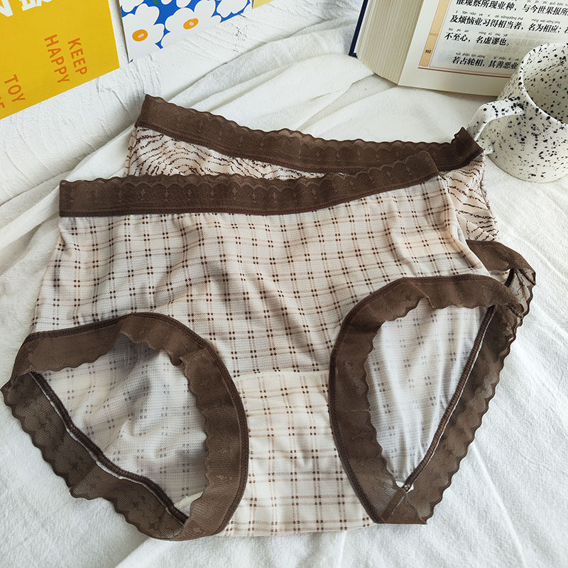 豹纹斑马波点女士冰丝薄款面膜少女内裤中腰无痕桑蚕丝裆三角裤女,淘宝优惠券,粉丝福利购,淘宝优惠卷