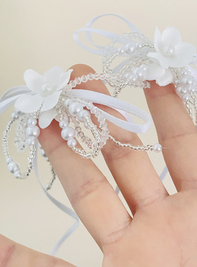 欧美跨境蝴蝶结羽毛耳夹项链超仙优雅度假风首饰小众套装轻奢饰品