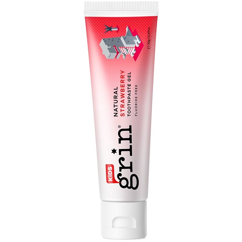 新西兰进口grin格润安牙膏儿童婴幼儿宝宝专用0到3岁勿吞咽草莓味,淘宝优惠券,粉丝福利购,淘宝优惠卷