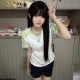Huaqianzhu Original Xiaoyuexia Sportswear JK Uniform Round Neck Gym Suit College Style Sports and Leisure Suit
