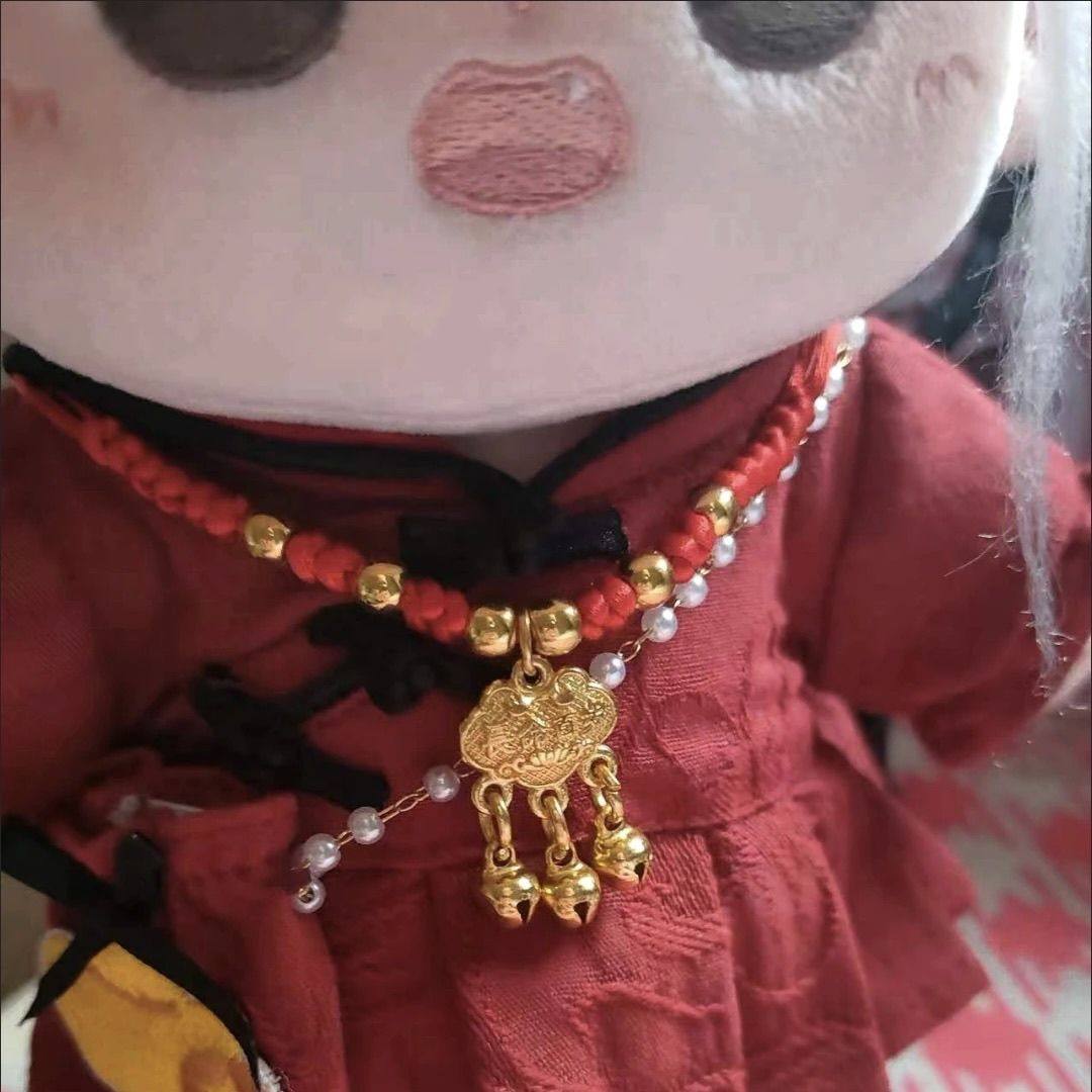 20cm棉花娃娃项链40厘米棉娃可用手绳手链宝宝婴儿长命锁吊坠配饰,淘宝优惠券,粉丝福利购,淘宝优惠卷