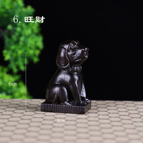 皮黑木精雕创意小把玩上色手把件小挂件黑檀木文玩工艺品摆件 - 图2