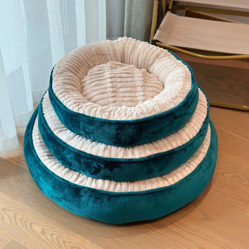 祖母绿狗窝猫窝提手深度睡眠四季宠物床沙发狗垫子保暖秋冬加厚 - 图3