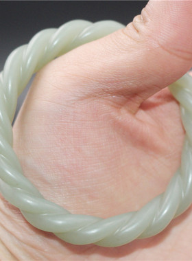 【私家定制】和田白玉手镯