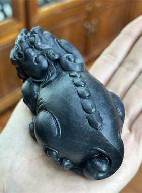 新疆和田墨玉籽料貔貅摆件      挂件吊坠手链项链     xx16258