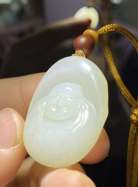 小石头和田玉白玉挂件吊坠
