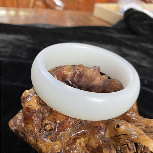 新疆和田羊脂玉白玉籽料手镯项链手链挂件 xx bxg01022  56 - 图3