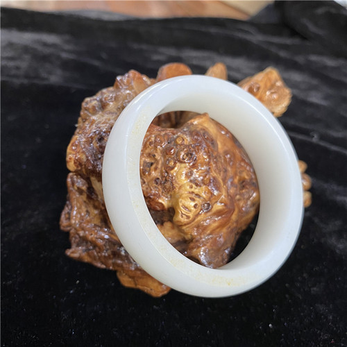 新疆和田羊脂玉白玉籽料手镯项链手链挂件 xx bxg01022  56 - 图1