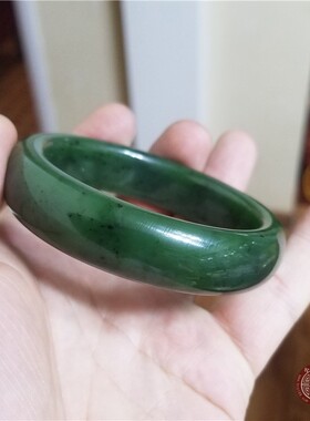 私家定制和田手镯碧玉籽料