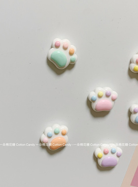 CottonCandy-ins白色小狗爪冰箱贴洞洞板磁铁磁吸固定吸铁石磁贴