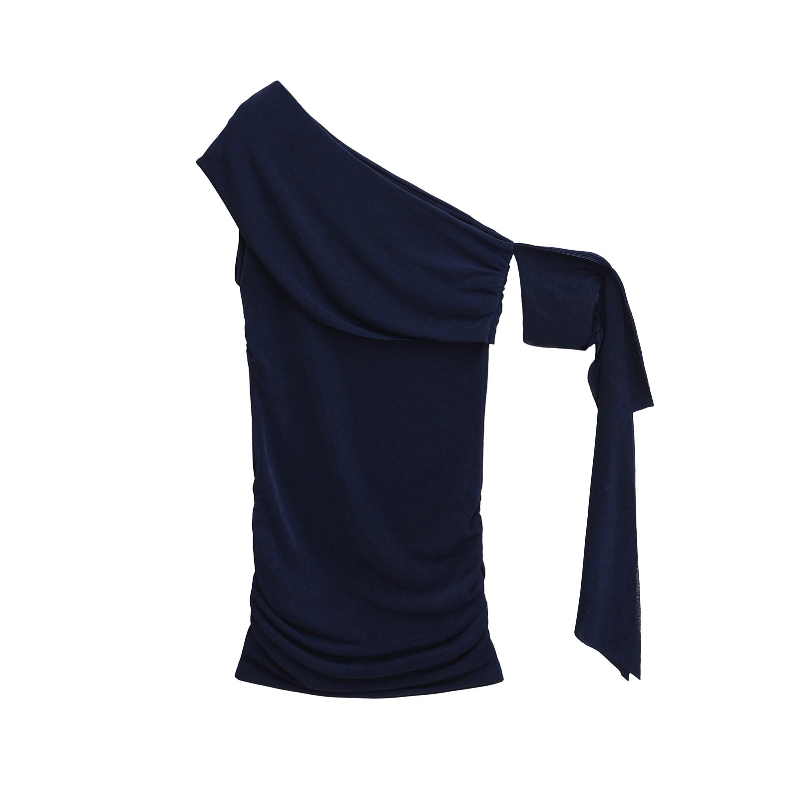 怪力酱 一字肩斜肩连衣裙女夏季高级感紧身收腰无袖短款包臀裙子