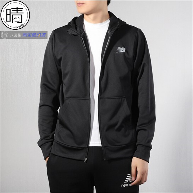 New Balance 新款男女同款运动休闲拉链卫衣外套AMJ81005-BK-REP - 图1