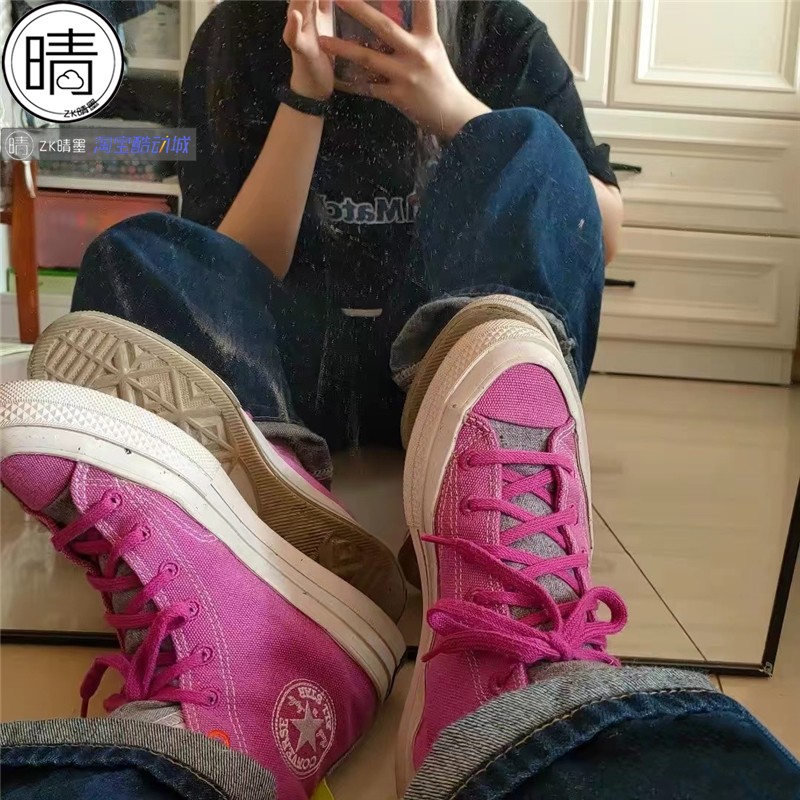 Converse匡威Chuk 70S Renew高帮环保休闲帆布鞋168615C 168614C-图0