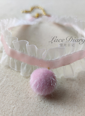 蕾丝日记萝莉颈链可爱公主洛丽塔