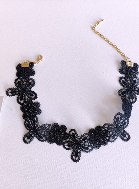 choker韩国复古黑色蕾丝颈链项圈