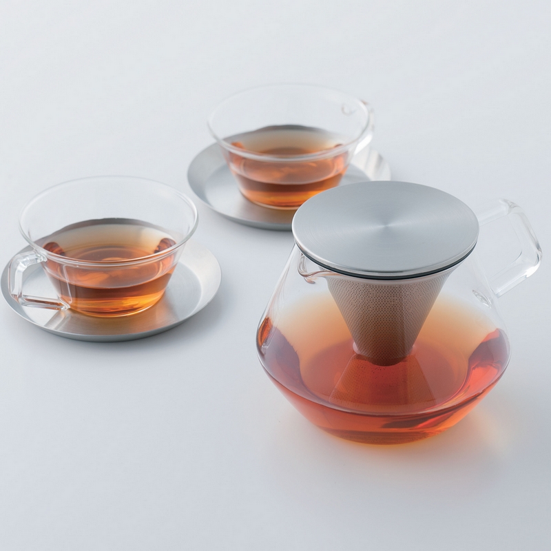 日本进口KINTO泡茶壶手冲咖啡壶套装滴滤壶冲茶器 带过滤器咖啡杯