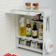 Kitchen seasoning rack dustproof multi-layer countertop