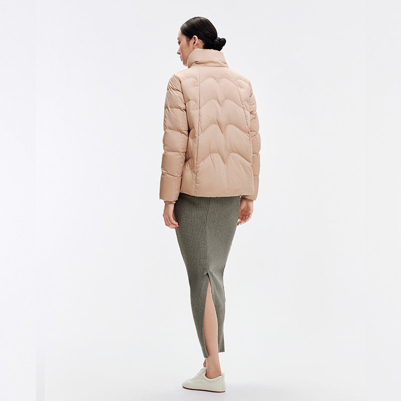 千仞岗新款冬季女士立领短款羽绒服休闲保暖外套