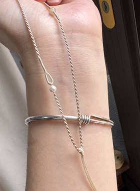 纯手工编制女项链绳和田玉平安扣锁佛公吊坠挂绳清冷风淡雅温柔