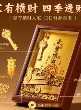 【掌柜】财库招财摆件开财补库相框招财进宝天降横财玄关客厅