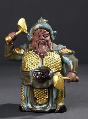 新中式哼哈二将招财门神摆件