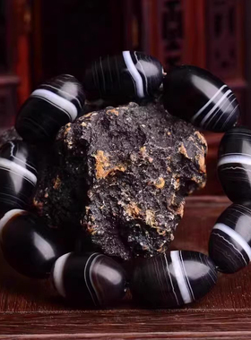 天珠影子石手链一线天霸气手串