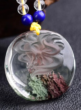 幽灵小狐狸吊坠桃花九尾狐项链