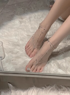 独特足链风金属链条脚链足饰女感性感足链气质简约脚环脚背链
