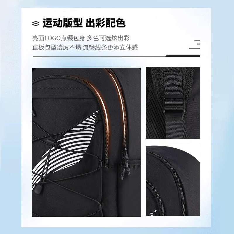 Li Ning Backpack Men's Large Capacity Student School Bag New Couple Sports Travel Lightweight Commuting Computer Backpack Women