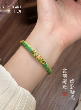 【圣诞节礼物】9999银手镯送女生