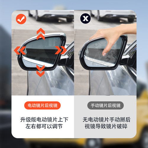 适用奔驰斯玛特SMART手动升级改装电动调节后视镜倒车反光镜套装 - 图0