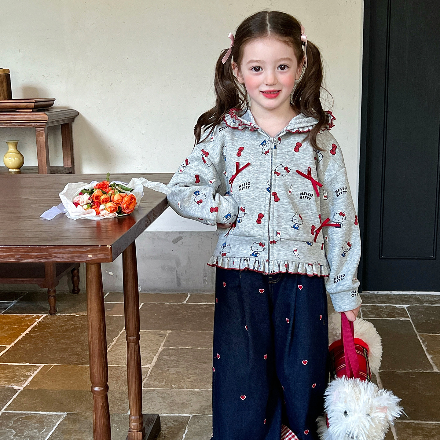 栀了成长记女童韩版加绒卫衣外套春季2026新款儿童宝宝休闲连帽衫,淘宝优惠券,粉丝福利购,淘宝优惠卷